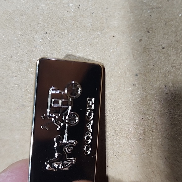 Coach Metallic Gold Keychain - Picture 2 of 4